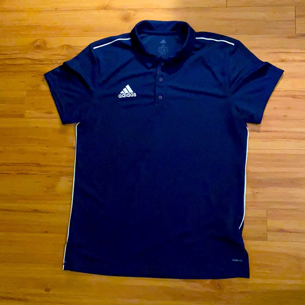 Adidas Climalite polo shirt in Navy Blue. Sized Men’s Medium